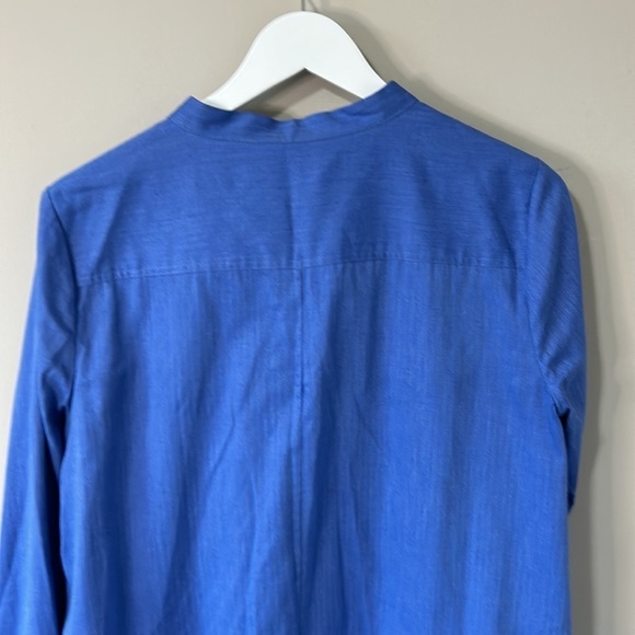 BOSS Hugo Boss Long Sleeve Shirt Dress Button Placket Blue Dust Sz M NEW - Picture 11 of 16